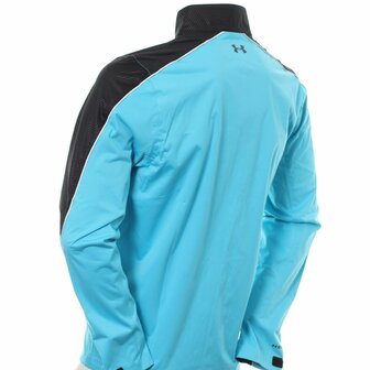 Under Armour Regenjas Zwart Turquiose Maat Small