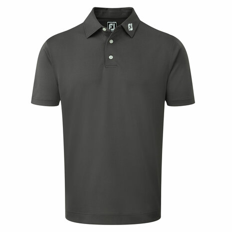 Footjoy Stretch Pique Polo Shirt Charcoal