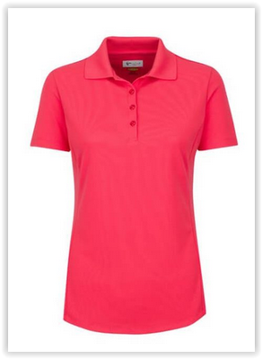 Greg Norman Pro Tek Pique Damen Polo Fuchsia